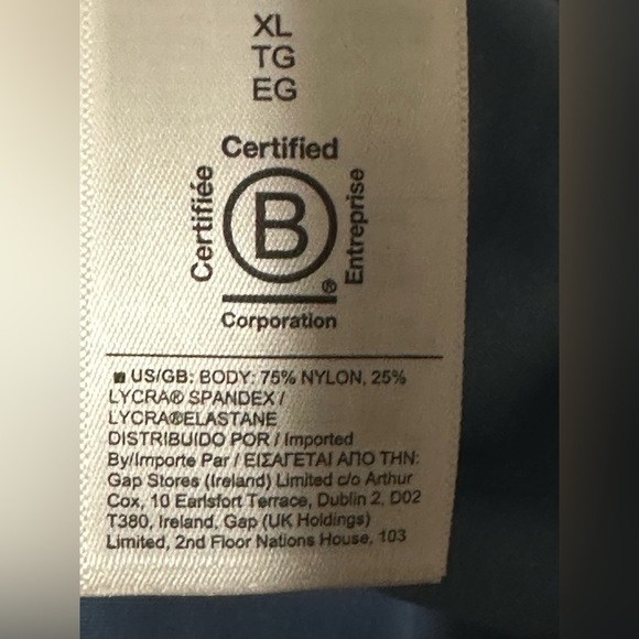 Athleta On My Way Racerback Tank Dress Blue Size L XL Athletic Travel 0078 - Picture 6 of 9